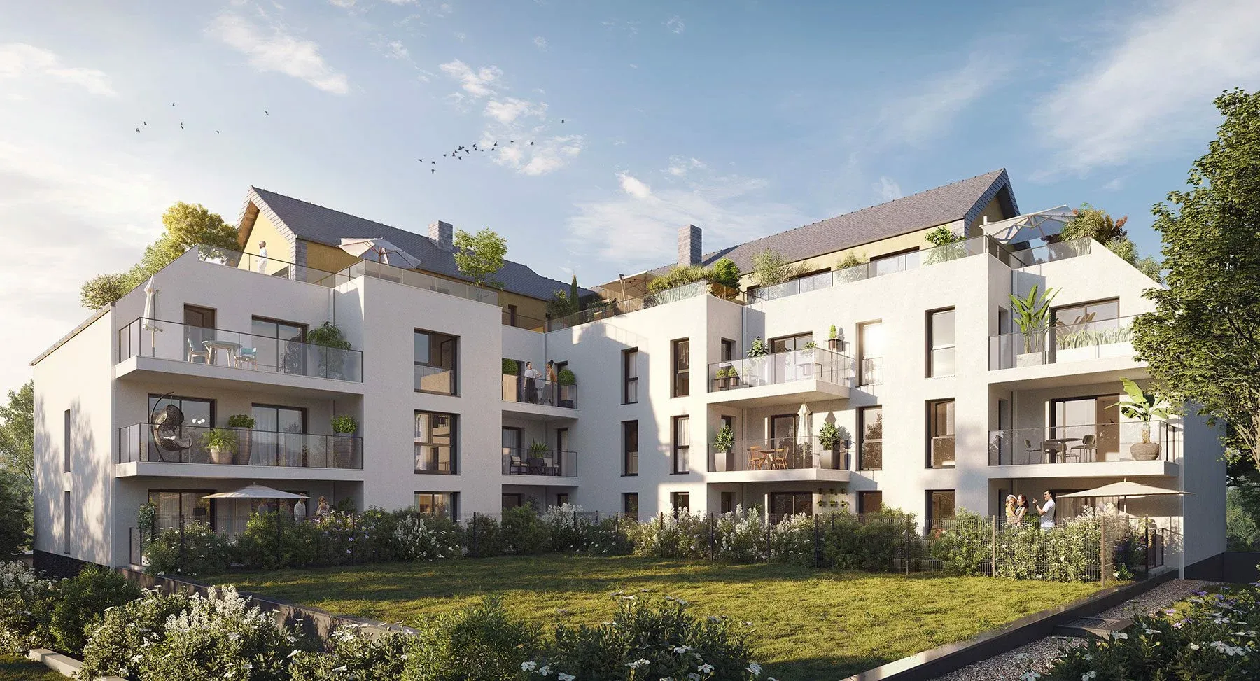 Atelier Loyer ARCHITECTE RENNES Atelier Loyer ARCHITECTE RENNES 4638 Lamotte LaChapelle Vue Jardin HD