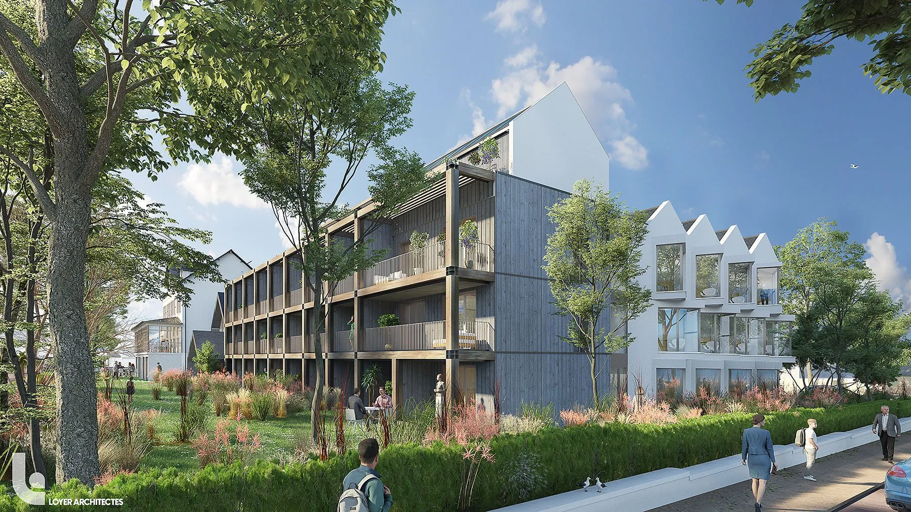 Atelier Loyer ARCHITECTE RENNES Atelier Loyer ARCHITECTE RENNES VUE DEPUIS ANGLE V2