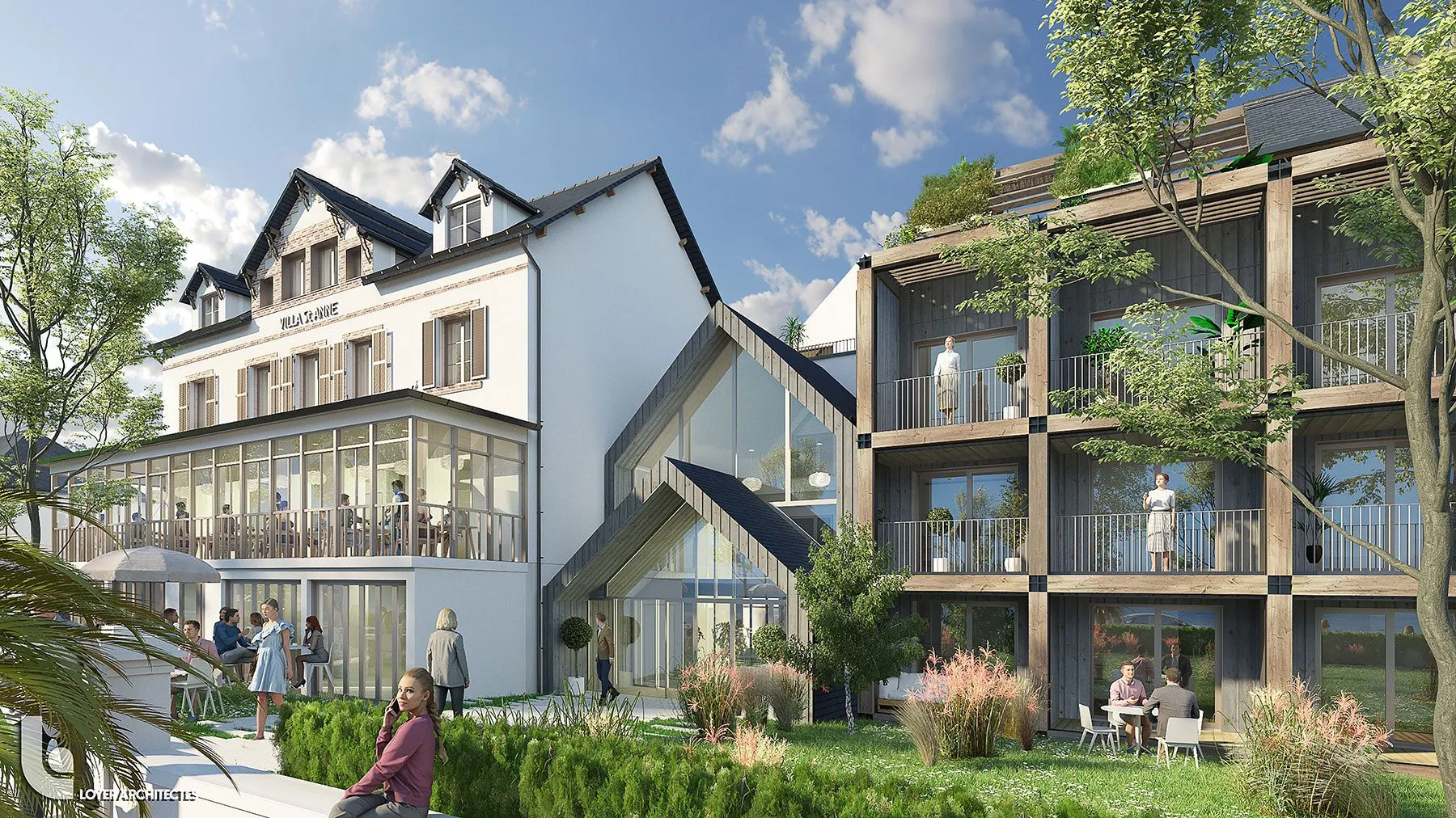 Atelier Loyer ARCHITECTE RENNES Atelier Loyer ARCHITECTE RENNES VUE ENTREE HALL V2