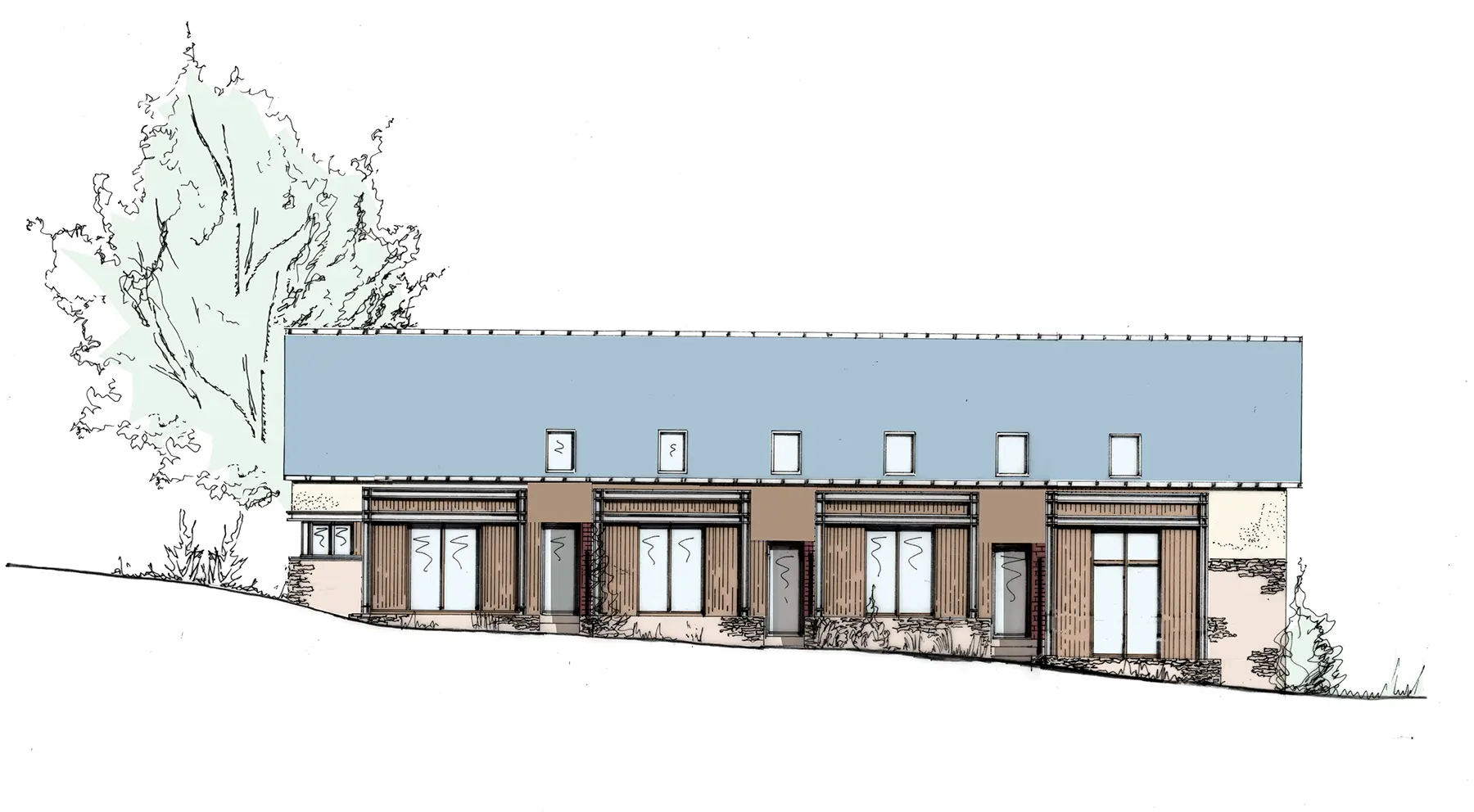 Atelier Loyer ARCHITECTE RENNES 5.Hameau 1001 Illustration Architecture Atelier Loyer Copie